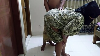 Egyptian Big Ass Hot Bbw Aunty Sweeps The Room When Neighbor Guy Anal Fuck & Gives Cum In Her Ass - Muslim - Huge Boobs