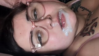 DD Sadie Sucks, Lactates and Swallows Stepdad's Cum